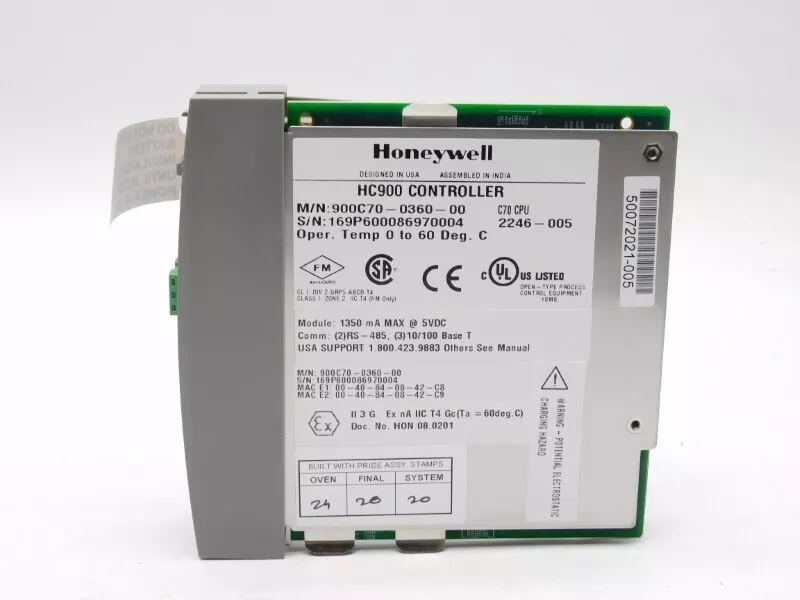 900C70-0360-00 CPU 控制处理器 HONEYWELL霍尼韦尔 货源充足 原厂现货 全新质保 顺丰秒发图3