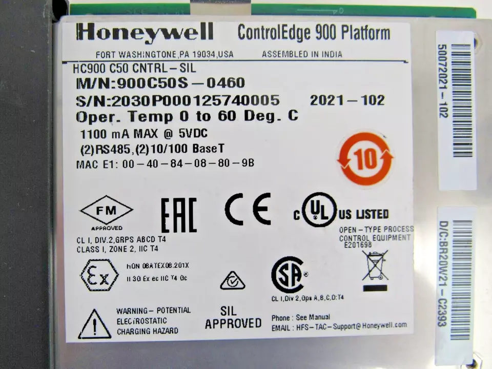 900C50S-0460 CPU 控制处理器 HONEYWELL霍尼韦尔 原厂直采 现货未拆封  超长质保 优势议价图3