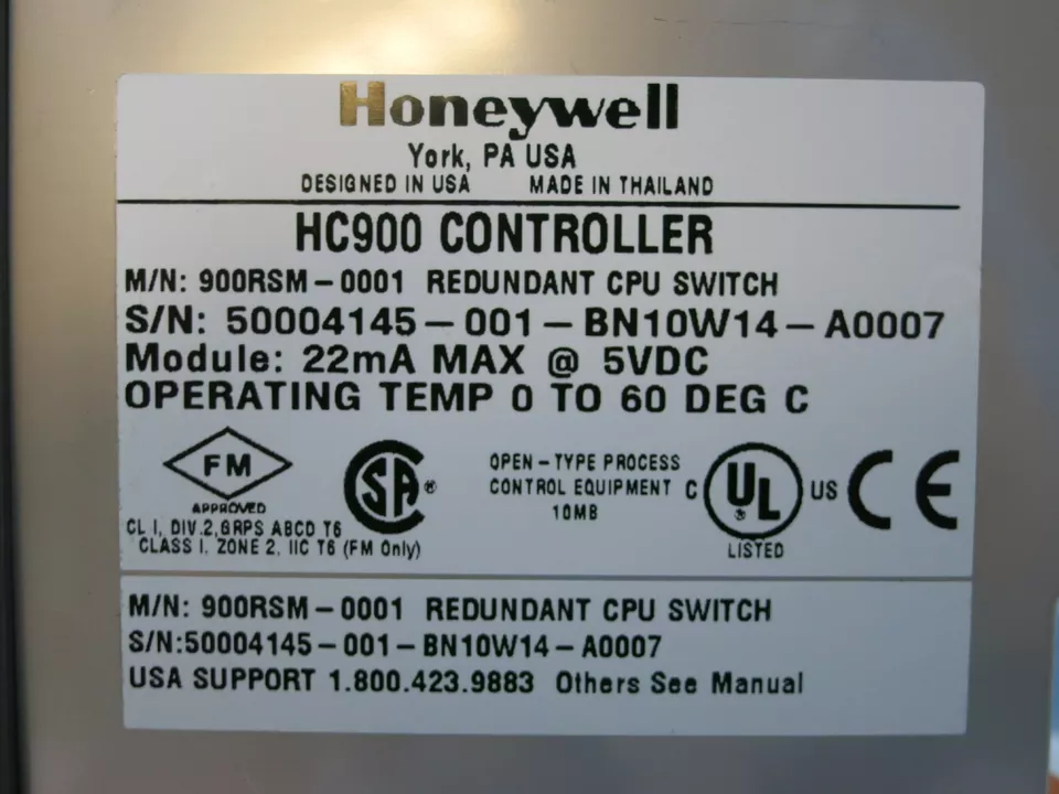 900RSM-0001 CPU 控制处理器 HONEYWELL霍尼韦尔 全新进口供应 货源充足 质保1年 现货现发图2