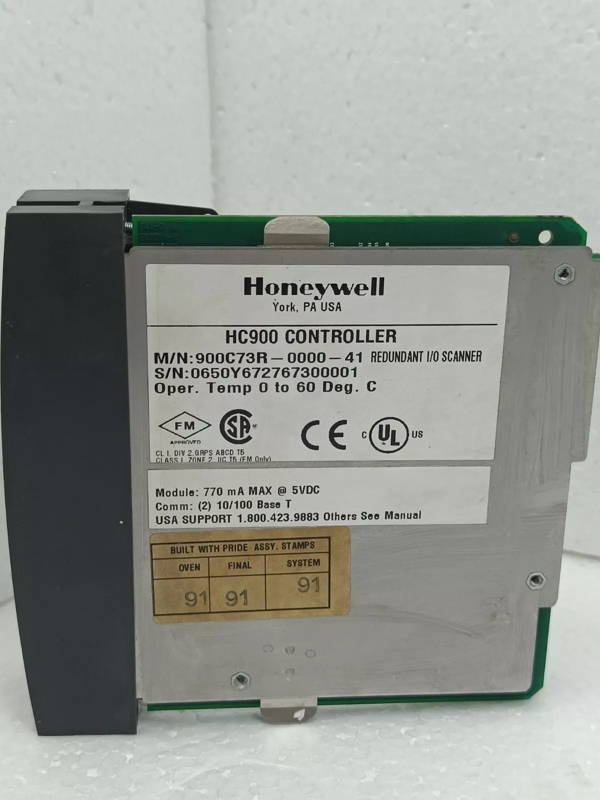 900C73R-0000-41 工控配件模块 HONEYWELL霍尼韦尔 原厂直采 全新原装现货 质保1年 优势议价图1