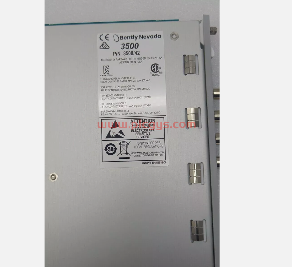 176449-02 本特利  I/O 模块 Bently Nevada 3500/42M  全新现货 原厂直采 优势议价