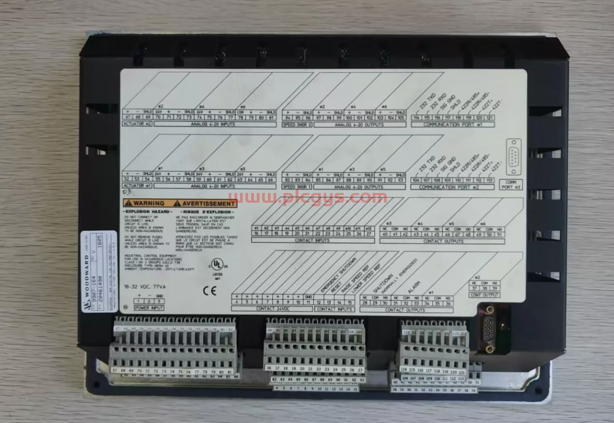 9907-164  WOODWARD 伍德沃德 数字调速器涡轮控制器  100%新 原装原盒密封 进口现货库存 当天可发 图1