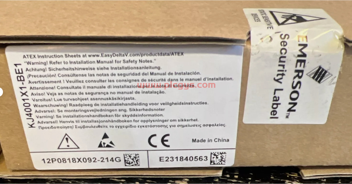 KJ4001X1-BE1 艾默生  EMERSON 托架带护栏型号   全新现货 原厂直采 优势议价图1