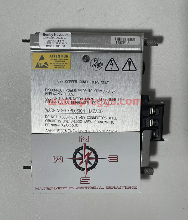 Bently Nevada 3500/15 133300-01 直流电源输入模块 进口原装全新 大量供应库存出售 优势议价