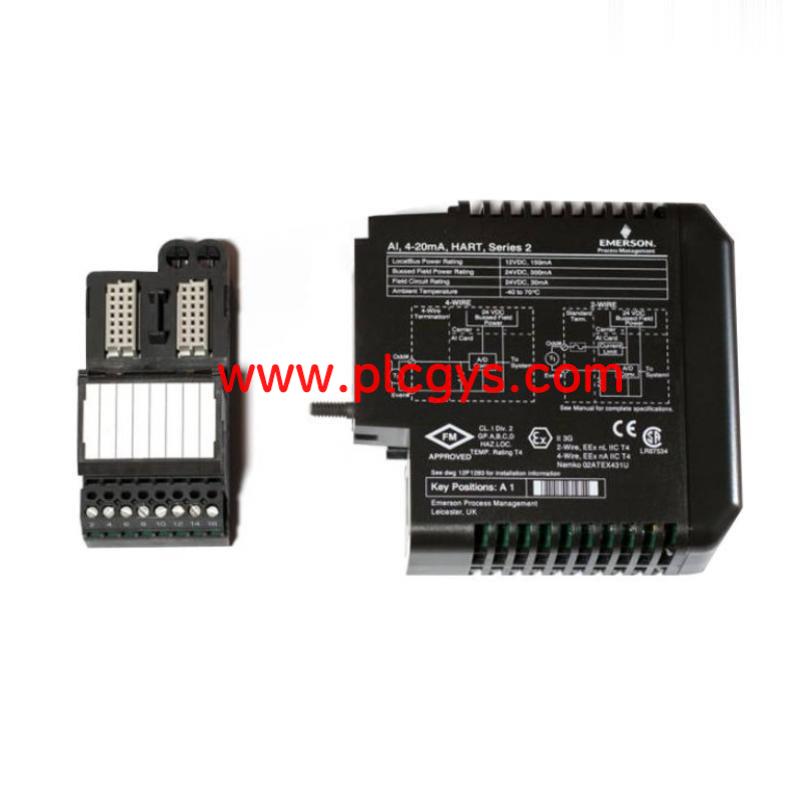 
艾默生PLC离散输入卡VE4001S2T2B1工业自动化控制系统