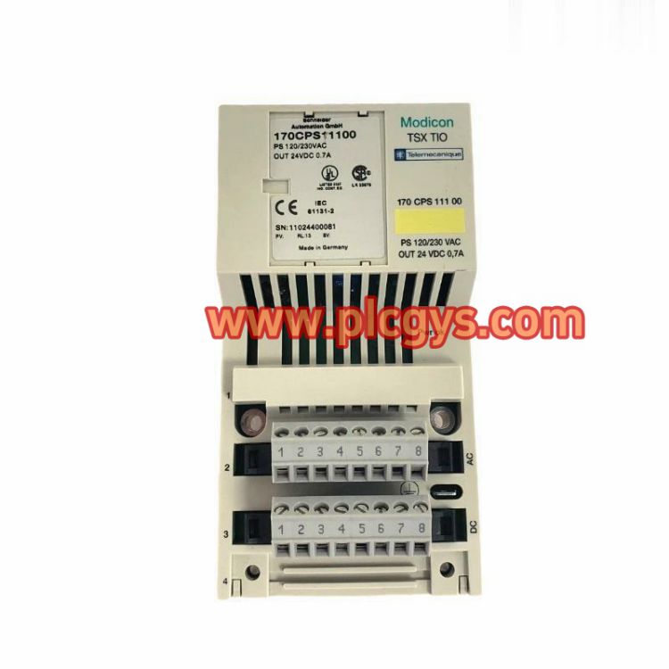 施耐德170CPS11100 M1处理器适配器电源