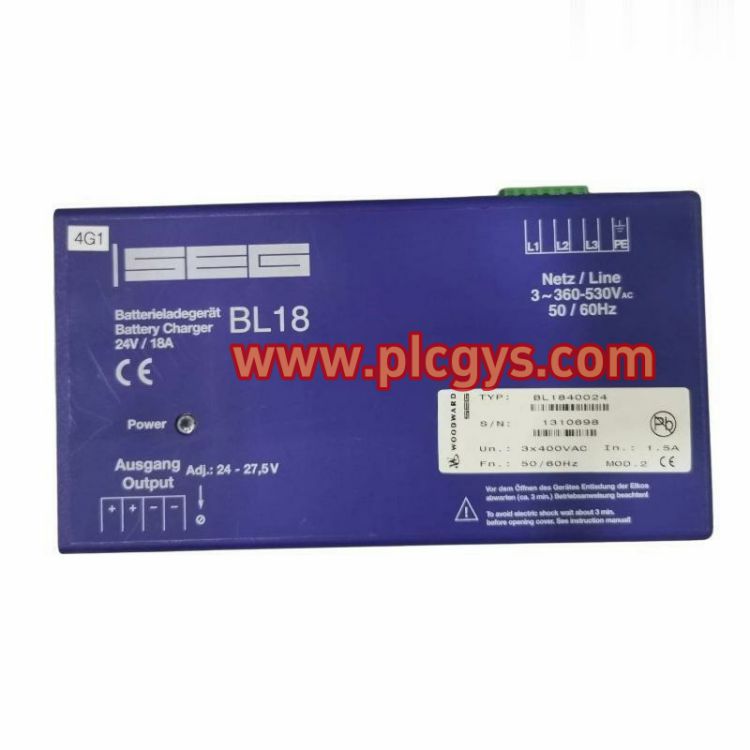 Woodward BL1840024电池充电器型号参数说明