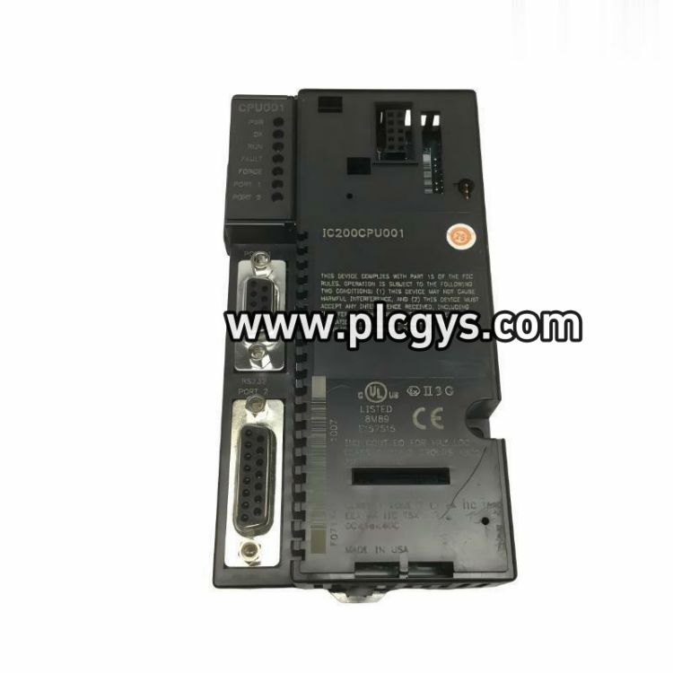 GE Fanuc IC200CPU001 CPU模块型号参数详解