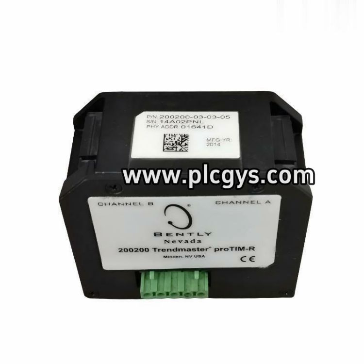 Bently Nevada Trendmaster ProTIM双输入模块型号200200030305